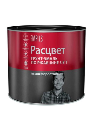 Грунт-эмаль по ржавчине 3 в 1 Расцвет белая 2,7 кг