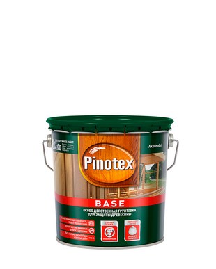 Грунт антисептик для дерева PINOTEX BASE бесцветный 2.5 л