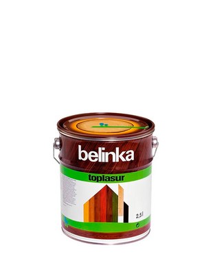 Лазурь для дерева защитная BELINKA TOPLASUR белая 2,5 л